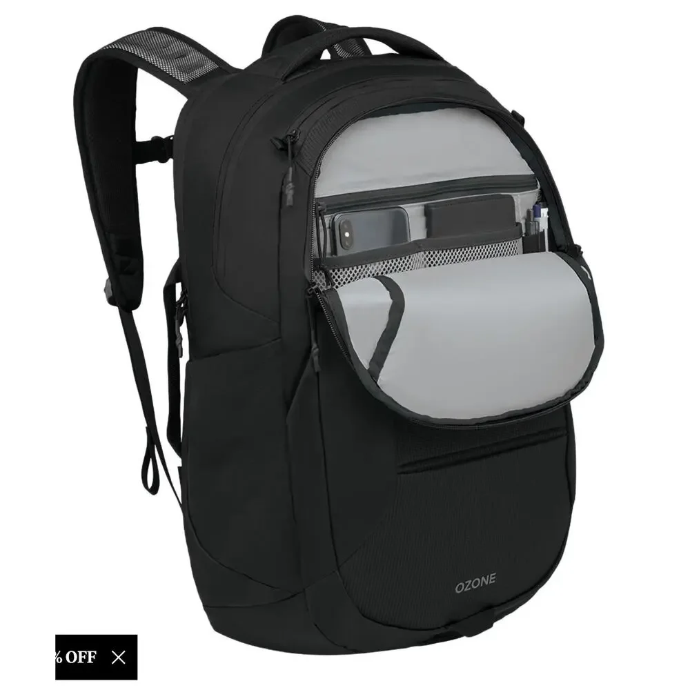 OSPREY Ozone Laptop Backpack 28L Black Water Resistant NWOT